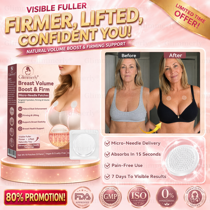 ⏰𝐆𝐥𝐢𝐦𝐦𝐞𝐫𝐥𝐲® 𝐁𝐫𝐞𝐚𝐬𝐭 𝐕𝐨𝐥𝐮𝐦𝐞 𝐁𝐨𝐨𝐬𝐭 & 𝐅𝐢𝐫𝐦 𝐌𝐢𝐜𝐫𝐨-𝐍𝐞𝐞𝐝𝐥𝐞 𝐏𝐚𝐭𝐜𝐡𝐞𝐬