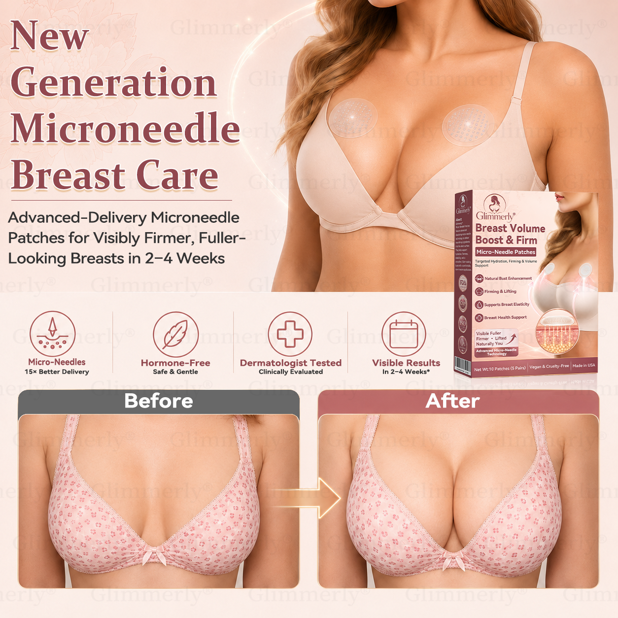 ⏰𝐆𝐥𝐢𝐦𝐦𝐞𝐫𝐥𝐲® 𝐁𝐫𝐞𝐚𝐬𝐭 𝐕𝐨𝐥𝐮𝐦𝐞 𝐁𝐨𝐨𝐬𝐭 & 𝐅𝐢𝐫𝐦 𝐌𝐢𝐜𝐫𝐨-𝐍𝐞𝐞𝐝𝐥𝐞 𝐏𝐚𝐭𝐜𝐡𝐞𝐬