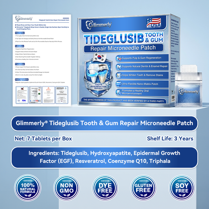 Next-Gen🦷𝐆𝐥𝐢𝐦𝐦𝐞𝐫𝐥𝐲® 𝐓𝐢𝐝𝐞𝐠𝐥𝐮𝐬𝐢𝐛 𝐓𝐨𝐨𝐭𝐡 & 𝐆𝐮𝐦 𝐑𝐞𝐩𝐚𝐢𝐫 𝐌𝐢𝐜𝐫𝐨𝐧𝐞𝐞𝐝𝐥𝐞 𝐏𝐚𝐭𝐜𝐡  | 𝐀𝐝𝐯𝐚𝐧𝐜𝐞𝐝 𝐒𝐭𝐞𝐦-𝐂𝐞𝐥𝐥 𝐀𝐜𝐭𝐢𝐯𝐚𝐭𝐢𝐨𝐧 𝐓𝐞𝐞𝐭𝐡 𝐒𝐭𝐫𝐢𝐩𝐬(🦷𝐑𝐞𝐛𝐮𝐢𝐥𝐝 𝐄𝐧𝐚𝐦𝐞𝐥 & 𝐃𝐞𝐧𝐭𝐢𝐧 • 𝐒𝐭𝐫𝐞𝐧𝐠𝐭𝐡𝐞𝐧 𝐆𝐮𝐦𝐬 • 𝐄𝐫𝐚𝐝𝐢𝐜𝐚𝐭𝐞 𝐓𝐚𝐫𝐭𝐚𝐫 & 𝐎𝐝𝐨𝐫 • 𝐒𝐭𝐨𝐩 𝐓𝐨𝐨𝐭𝐡 𝐒𝐞𝐧𝐬𝐢𝐭𝐢𝐯𝐢𝐭𝐲)