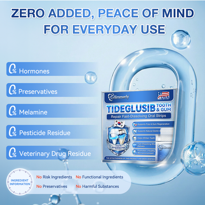 【A Game-Changer for Those with Dental Anxiety】𝐺𝑙𝑖𝑚𝑚𝑒𝑟𝑙𝑦® 𝑇𝑖𝑑𝑒𝑔𝑙𝑢𝑠𝑖𝑏 𝑇𝑜𝑜𝑡ℎ & 𝐺𝑢𝑚 𝑅𝑒𝑝𝑎𝑖𝑟 𝐹𝑎𝑠𝑡-𝐷𝑖𝑠𝑠𝑜𝑙𝑣𝑖𝑛𝑔 𝑂𝑟𝑎𝑙 𝑆𝑡𝑟𝑖𝑝𝑠(Supports tooth repair and helps relieve gum discomfort and other common oral concerns)