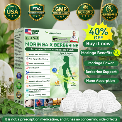 Counterfeit-Free Guarantee 𝑳𝒖𝒙𝒂𝒓𝒊𝒔𝒆® 𝑴𝒐𝒓𝒊𝒏𝒈𝒂 & 𝑩𝒆𝒓𝒃𝒆𝒓𝒊𝒏𝒆 10-𝑰𝑵-1 𝑨𝒅𝒗𝒂𝒏𝒄𝒆𝒅 𝑵𝒂𝒏𝒐 𝑴𝒊𝒄𝒓𝒐𝒏𝒆𝒆𝒅𝒍𝒆 𝑷𝒂𝒕𝒄𝒉 👨‍🔬(𝐎𝐧𝐜𝐞 𝐃𝐚𝐢𝐥𝐲, 𝐯𝐢𝐬𝐢𝐛𝐥𝐞 𝐜𝐡𝐚𝐧𝐠𝐞𝐬 𝐢𝐧 𝟕 𝐝𝐚𝐲𝐬）✅ 𝐎𝐛𝐞𝐬𝐢𝐭𝐲, 𝐃𝐢𝐚𝐛𝐞𝐭𝐞𝐬, 𝐒𝐥𝐞𝐞𝐩 𝐀𝐩𝐧𝐞𝐚, 𝐀𝐧𝐝 𝐉𝐨𝐢𝐧𝐭 𝐈𝐬𝐬𝐮𝐞𝐬